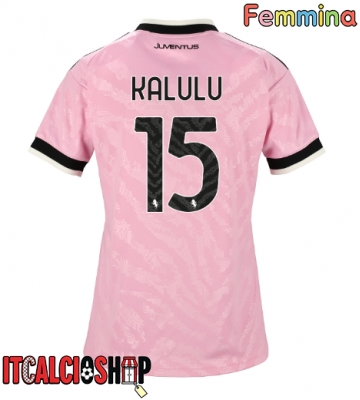 Juventus Pierre Kalulu #15 Seconda Maglia Femmina 2026-27 Manica Corta